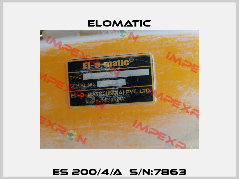 ES 200/4/A  S/N:7863 Elomatic