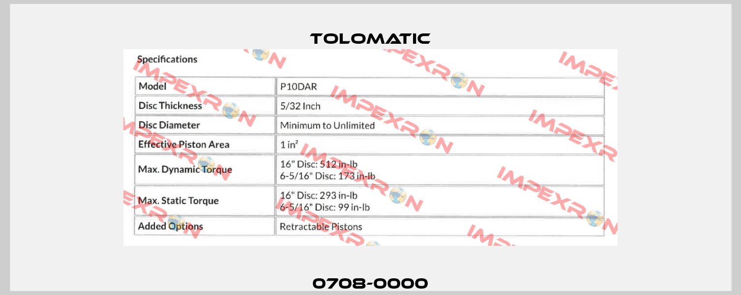0708-0000 Tolomatic