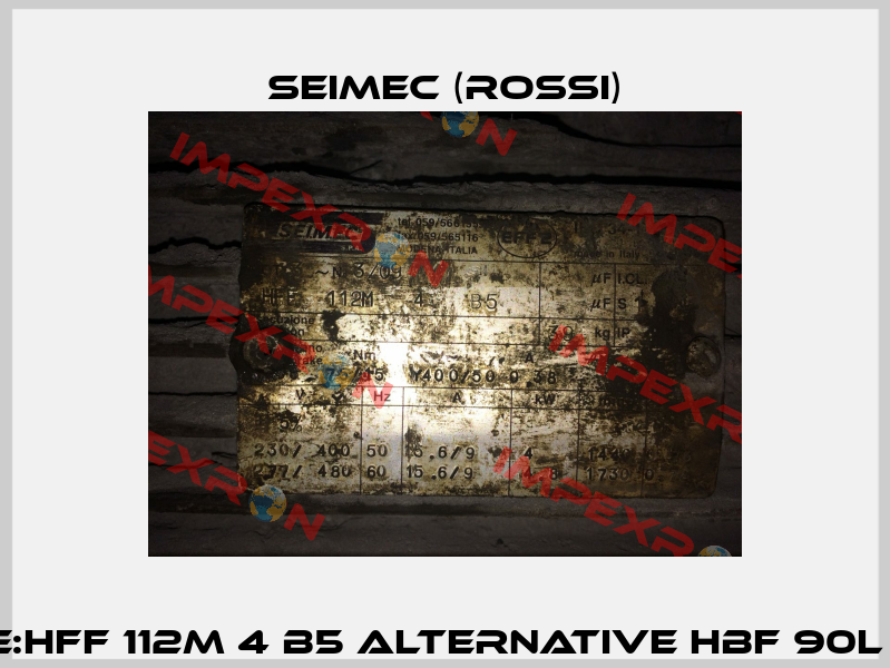 BRAKE FOR TYPE:HFF 112M 4 B5 ALTERNATIVE HBF 90L 4 230.400-50 B5 Seimec (Rossi)