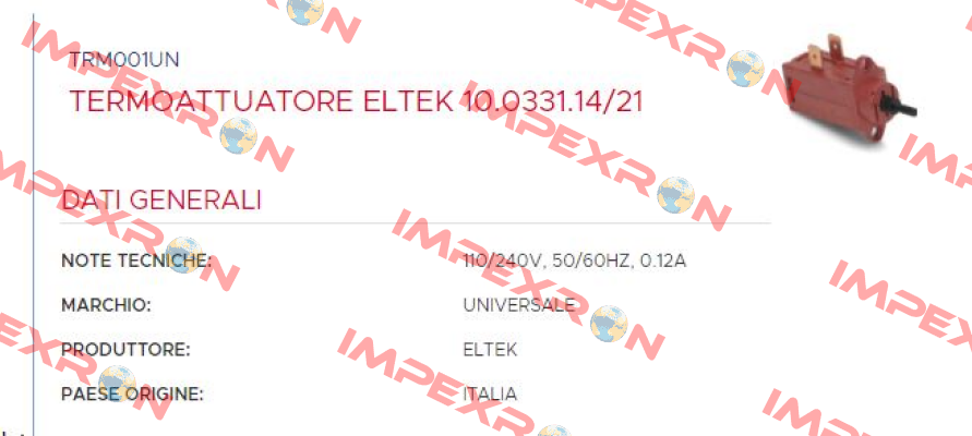 10.0331.14/21 Eltek