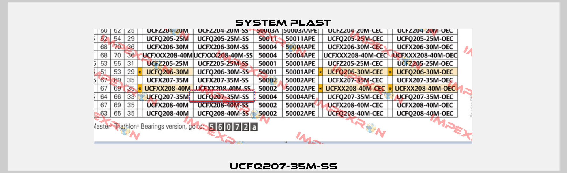 UCFQ207-35M-SS System Plast