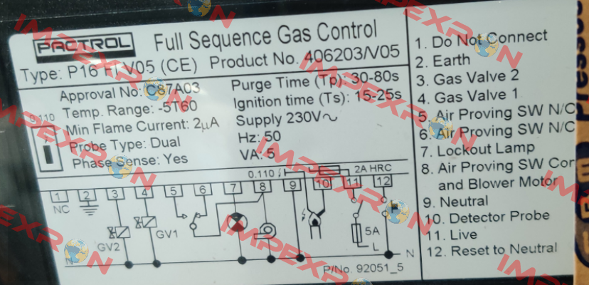 406203 V05 (CE) PAC40077 Pactrol