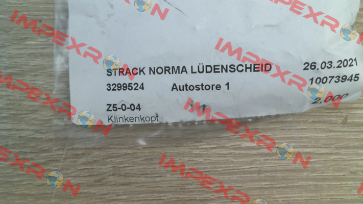 p/n: 69999; Type: Z5-0-04 Strack