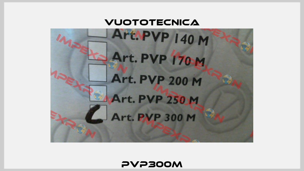PVP300M Vuototecnica