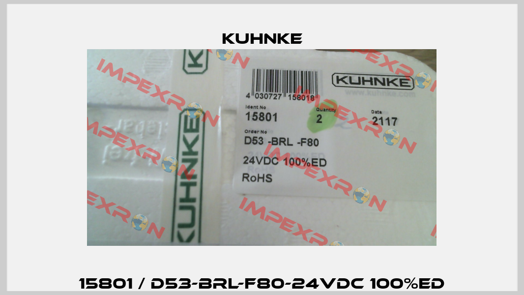 15801 / D53-BRL-F80-24VDC 100%ED Kuhnke
