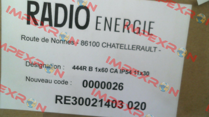 PRE0042 // REO444R1B0,06CA Radio Energie