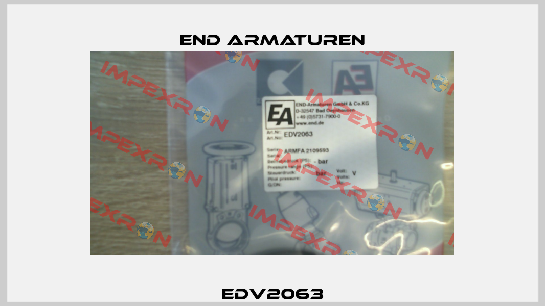 EDV2063 End Armaturen