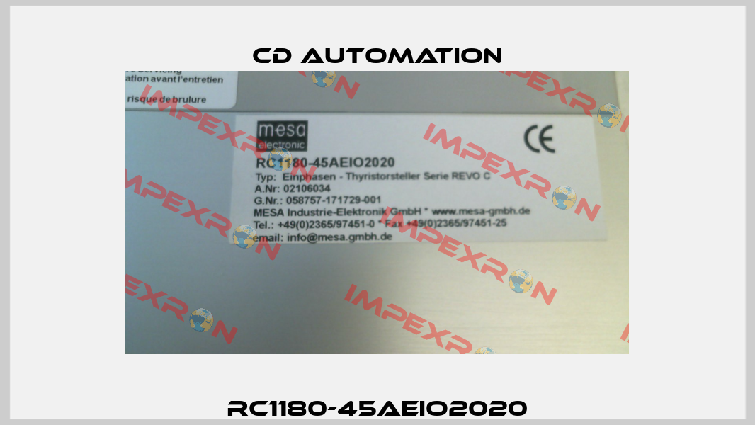 RC1180-45AEIO2020 CD AUTOMATION