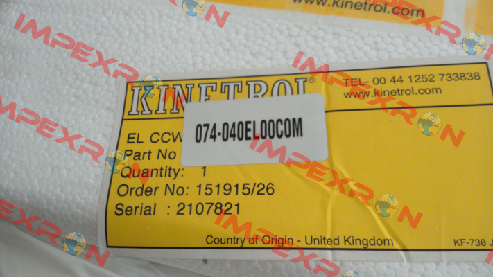 074-040EL00C0M Kinetrol