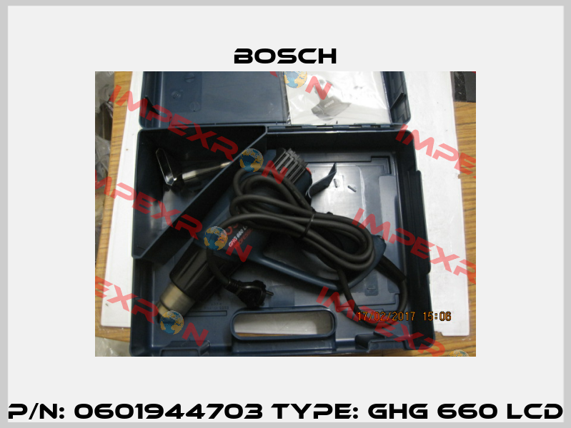 P/N: 0601944703 Type: GHG 660 LCD Bosch