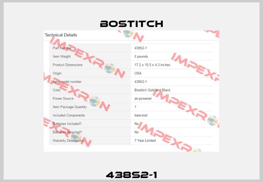438S2-1 Bostitch