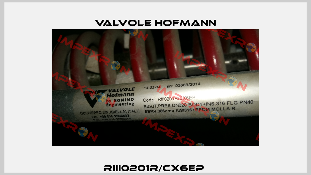 RIII0201R/CX6EP  Valvole Hofmann