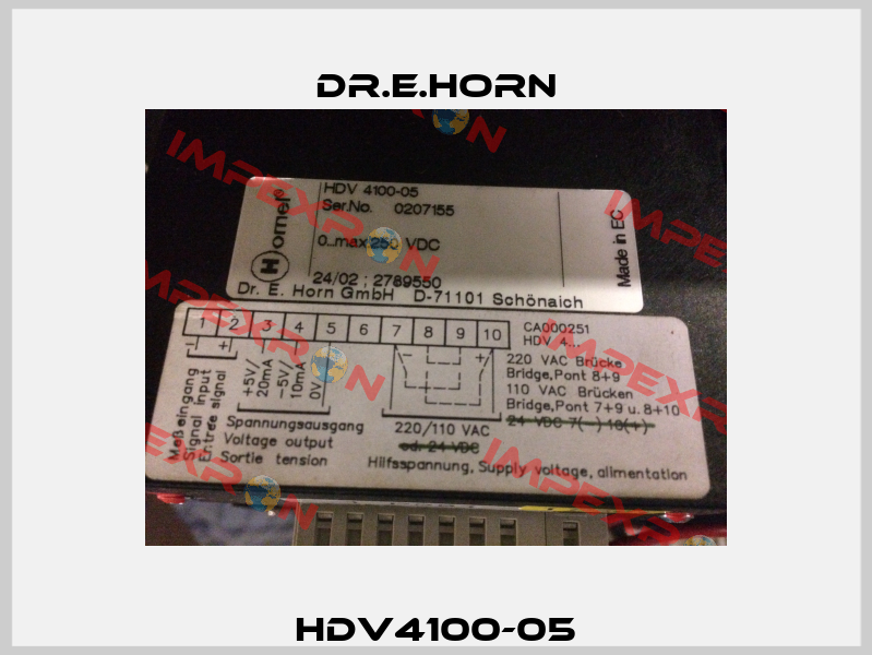 HDV4100-05 Dr.E.Horn