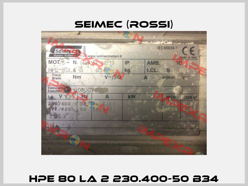HPE 80 LA 2 230.400-50 B34 Seimec (Rossi)