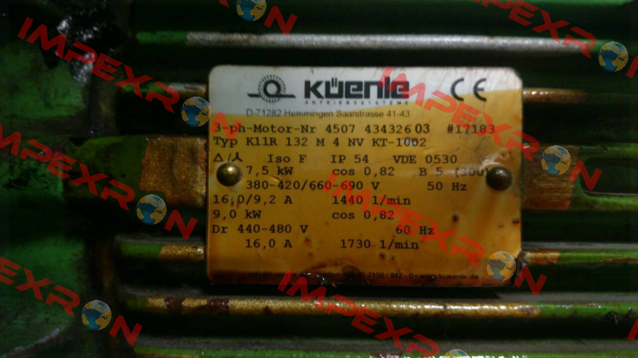 K11R  132 M 4 NV KT-1002 oem  Küenle