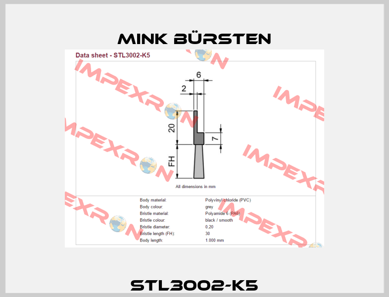 STL3002-K5 Mink Bürsten