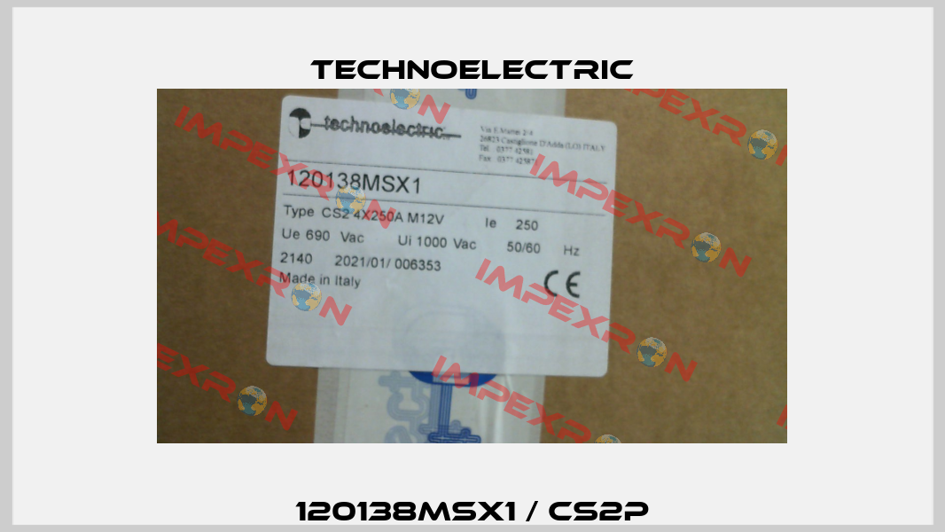 120138MSX1 / CS2P Technoelectric