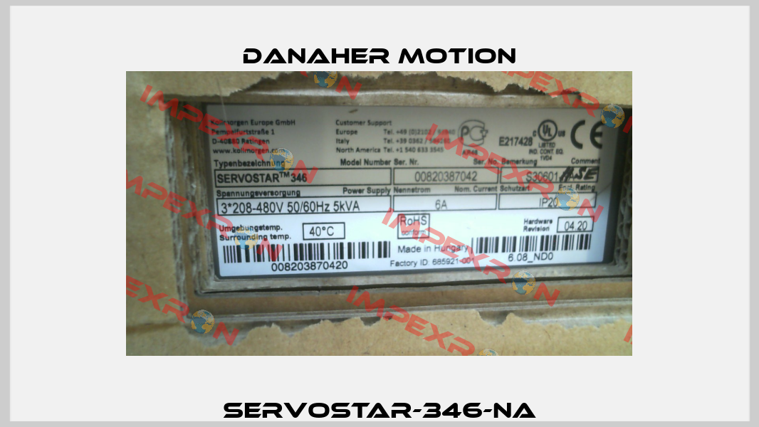 SERVOSTAR-346-NA Danaher Motion