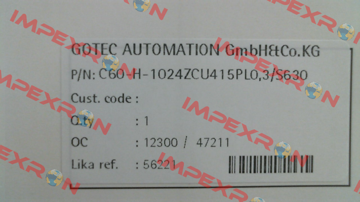 C60-H-1024ZCU415PL0,3/S630 Lika