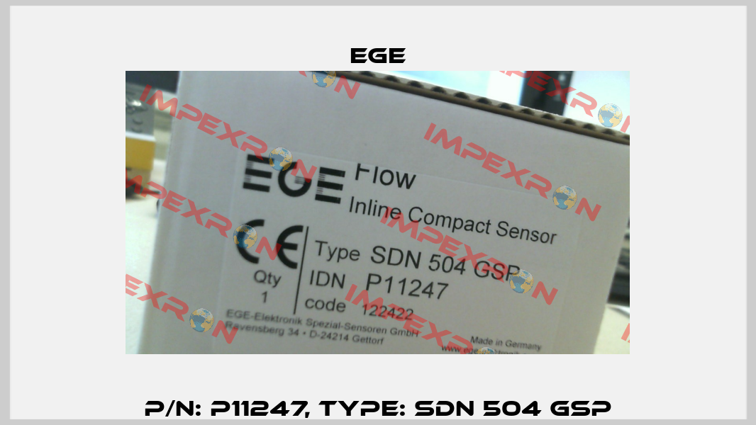p/n: P11247, Type: SDN 504 GSP Ege