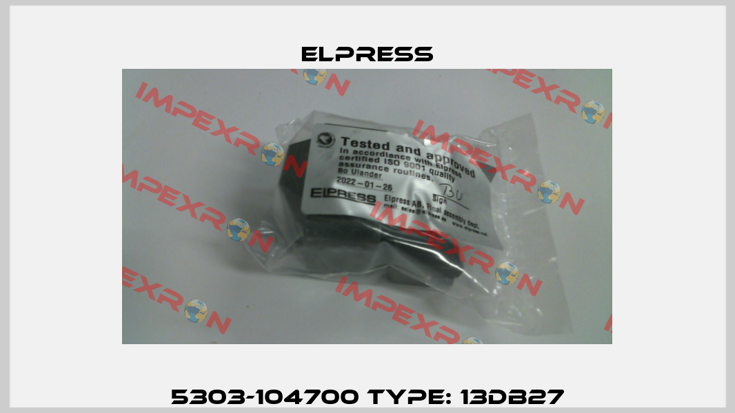 5303-104700 Type: 13DB27 Elpress