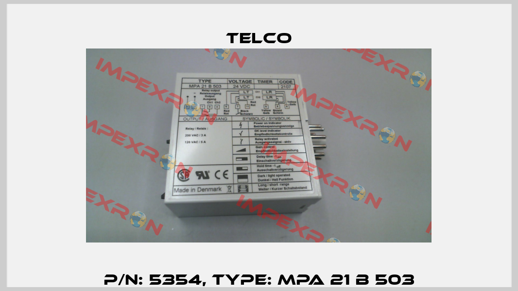 p/n: 5354, Type: MPA 21 B 503 Telco