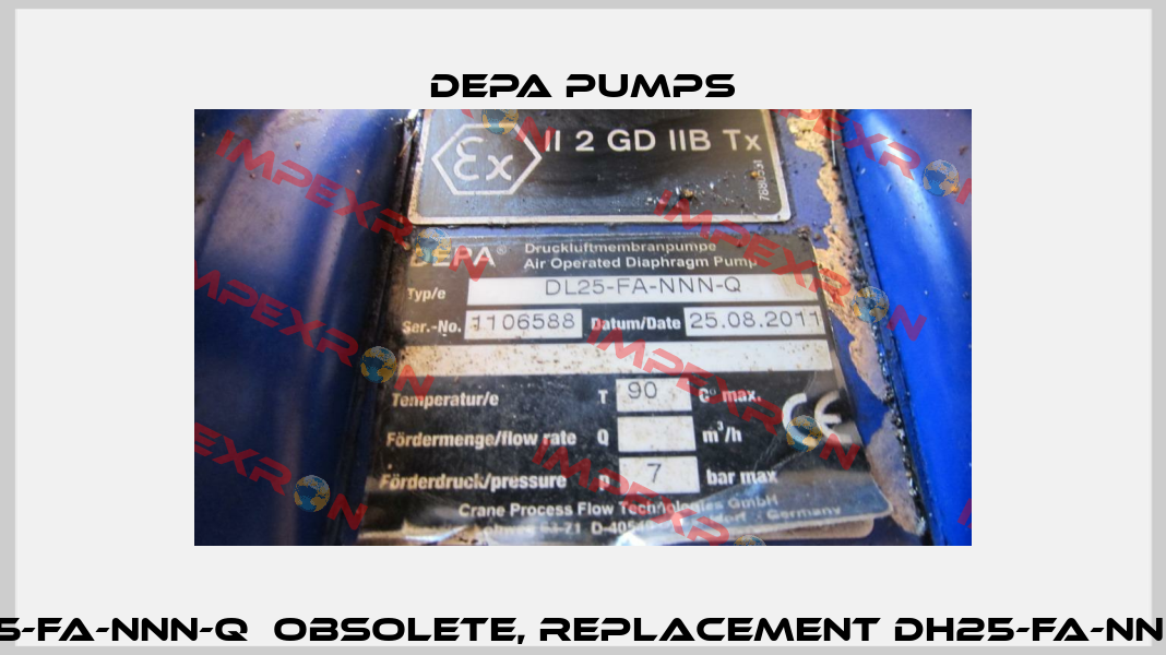 DL25-FA-NNN-Q  obsolete, replacement DH25-FA-NNN-M  Depa