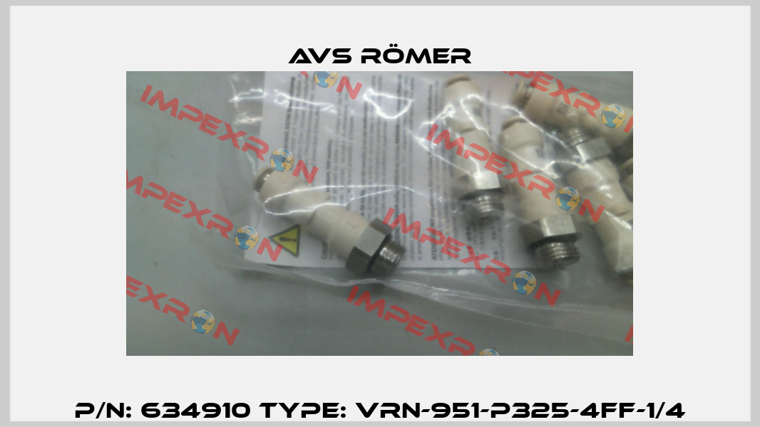 p/n: 634910 type: VRN-951-P325-4FF-1/4 Avs Römer