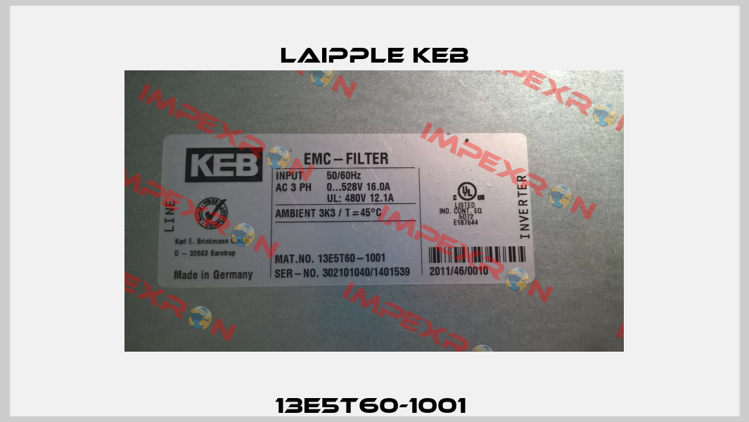 13E5T60-1001  LAIPPLE KEB