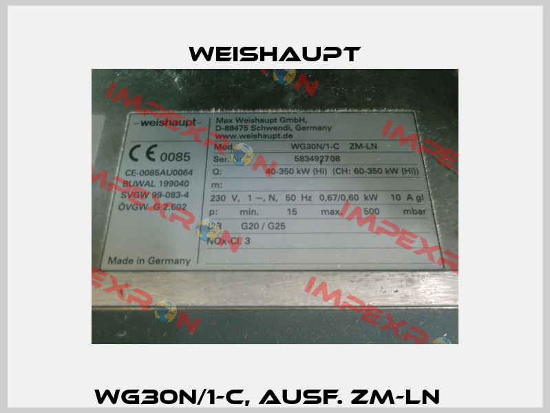 WG30N/1-C, Ausf. ZM-LN   Weishaupt