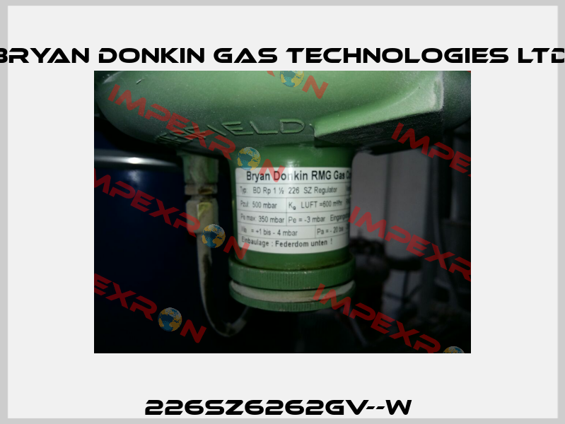 226SZ6262GV--W  Bryan Donkin Gas Technologies Ltd.