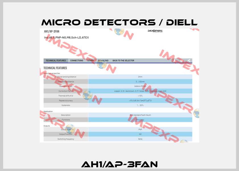 AH1/AP-3FAN Micro Detectors / Diell