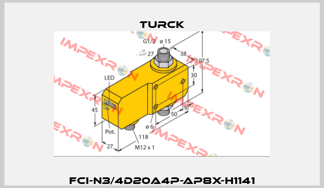 FCI-N3/4D20A4P-AP8X-H1141 Turck