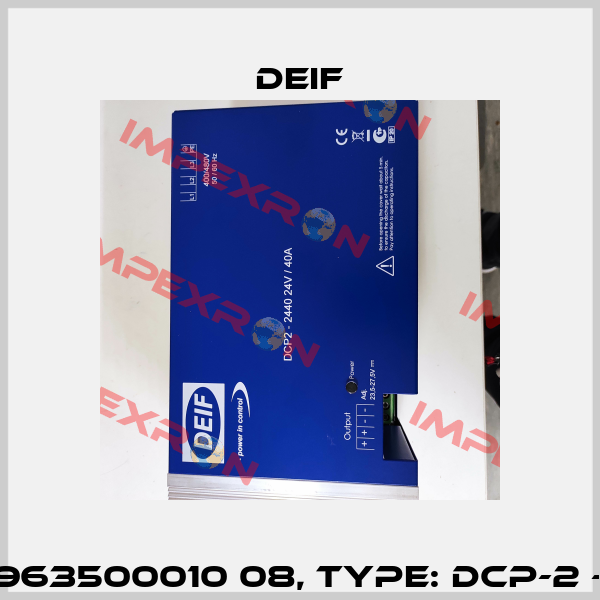 p/n: 2963500010 08, type: DCP-2 - 2440 Deif