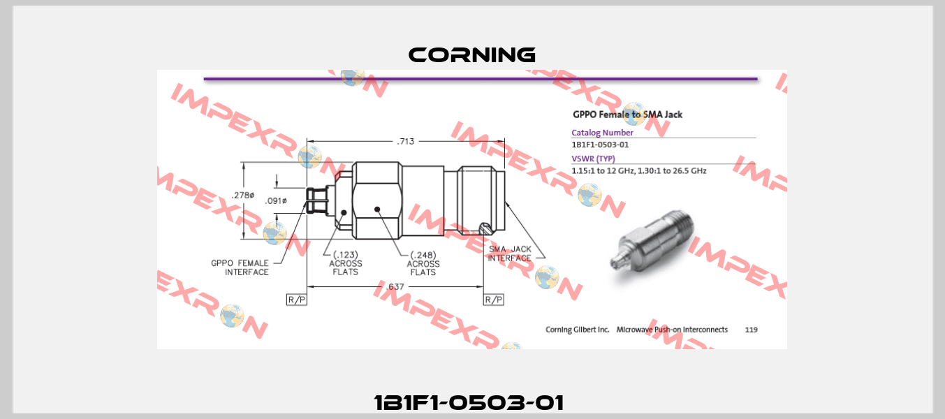 1B1F1-0503-01  Corning