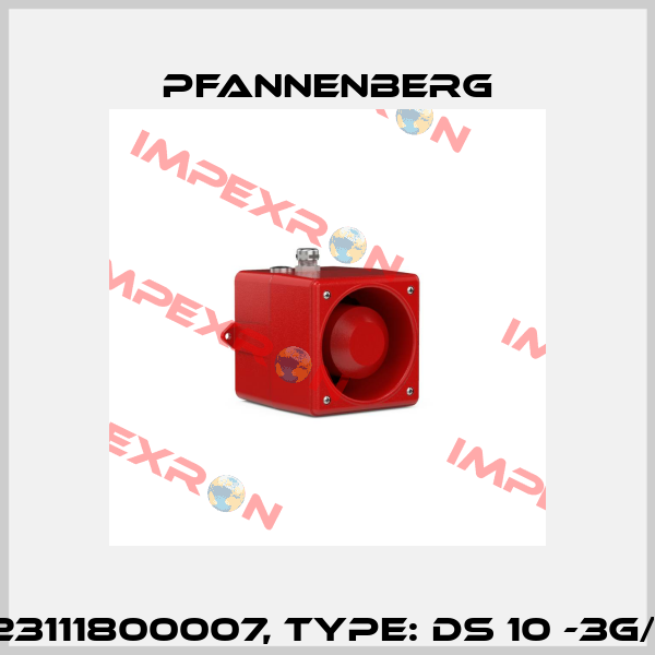 Art.No. 23111800007, Type: DS 10 -3G/3D 24 DC Pfannenberg