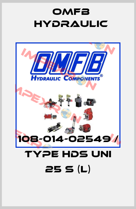 108-014-02549 / Type HDS UNI 25 S (L) OMFB Hydraulic