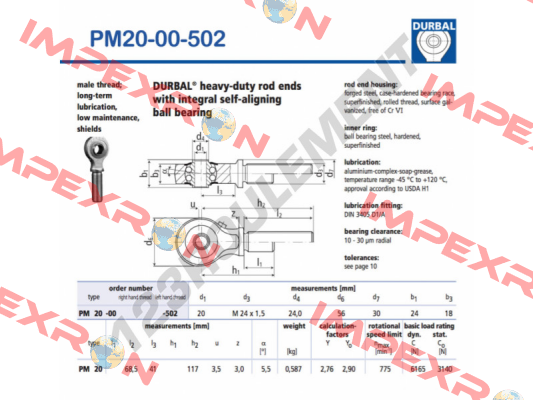 PM 20-00-502 Durbal