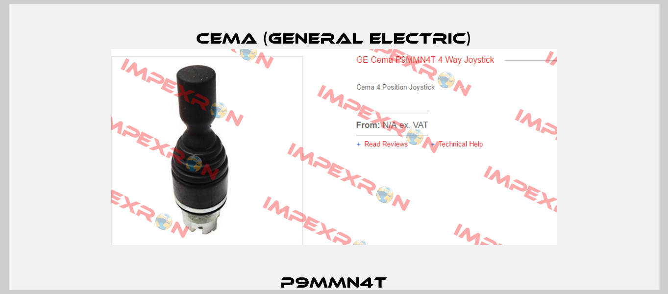P9MMN4T Cema (General Electric)