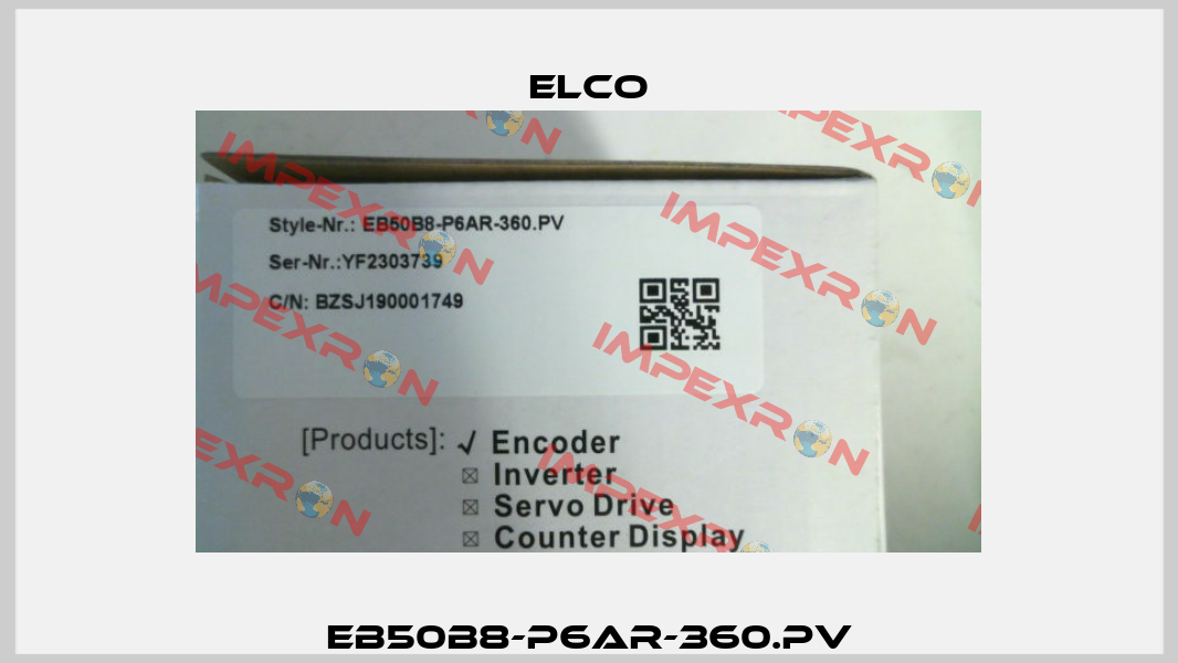 EB50B8-P6AR-360.PV Elco