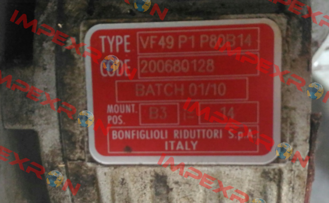 VF 49 P1 14 P80 B14 Bonfiglioli