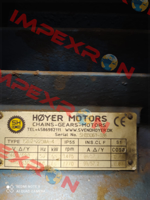 Y2E2-225MA-4 Hoyer Motors