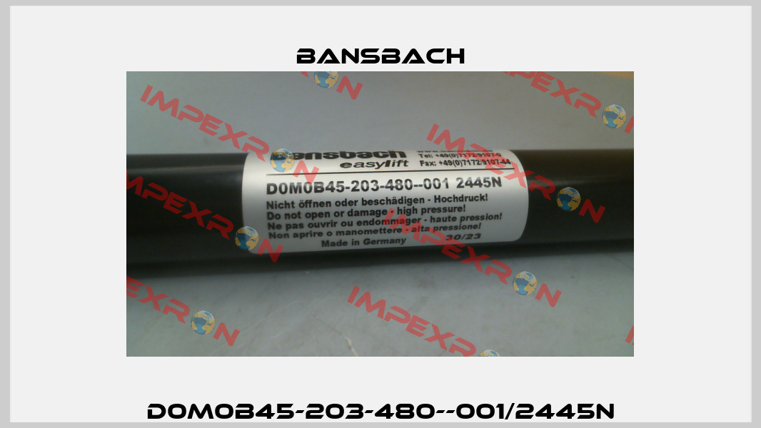 D0M0B45-203-480--001/2445N Bansbach